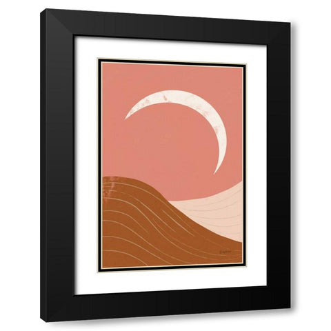 Desert Sunrise II Black Modern Wood Framed Art Print with Double Matting by Paschke, Chris