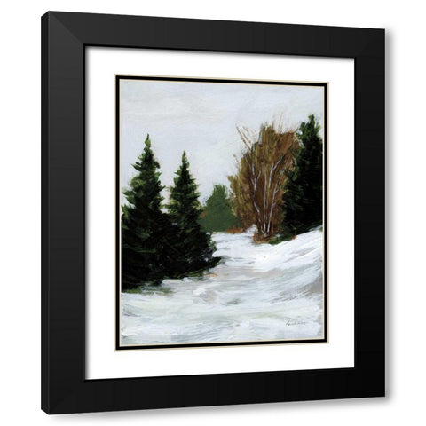 Winter on Grand Mesa Black Modern Wood Framed Art Print with Double Matting by Munger, Pamela