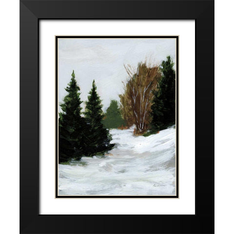 Winter on Grand Mesa Black Modern Wood Framed Art Print with Double Matting by Munger, Pamela