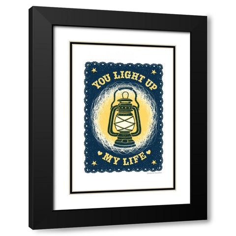 Light Up My Life Black Modern Wood Framed Art Print with Double Matting by Snowdon, Alexandra