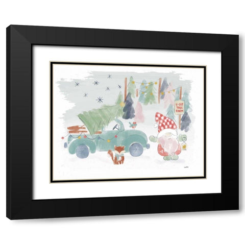 Woodland Wonders I Black Modern Wood Framed Art Print with Double Matting by York, Leah