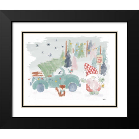Woodland Wonders I Black Modern Wood Framed Art Print with Double Matting by York, Leah