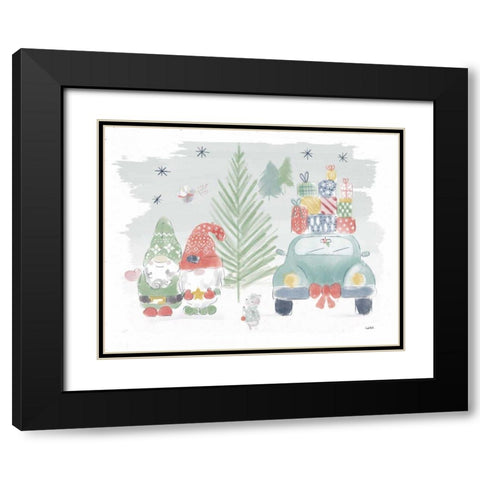 Woodland Wonders IV Black Modern Wood Framed Art Print with Double Matting by York, Leah