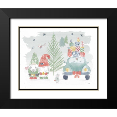 Woodland Wonders IV Black Modern Wood Framed Art Print with Double Matting by York, Leah