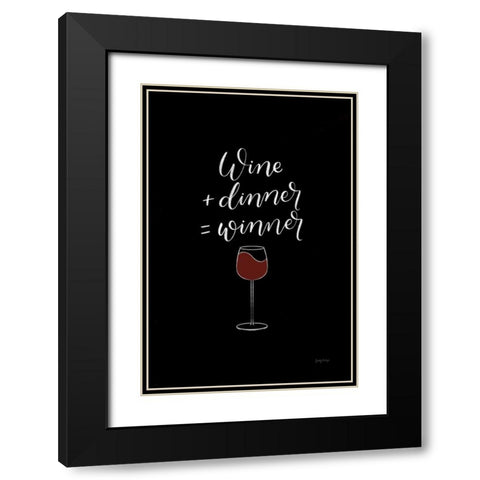 Kitchen Words III BW I Black Modern Wood Framed Art Print with Double Matting by Thorns, Becky