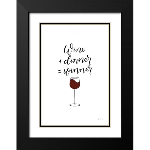 Kitchen Words III BW II Black Modern Wood Framed Art Print with Double Matting by Thorns, Becky