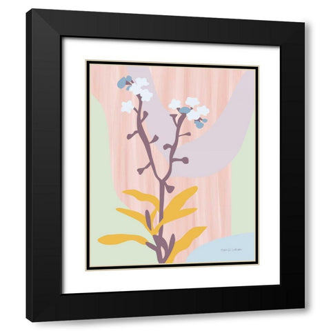 Dont Forget Me Pastel Black Modern Wood Framed Art Print with Double Matting by Gallagher, Megan