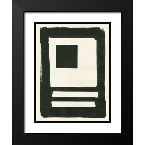 Portal II Black Modern Wood Framed Art Print with Double Matting by Hershey, Moira