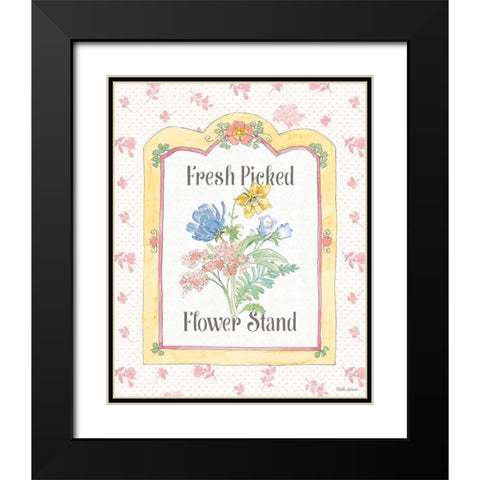 Peaceful Petals IV Black Modern Wood Framed Art Print with Double Matting by Grove, Beth