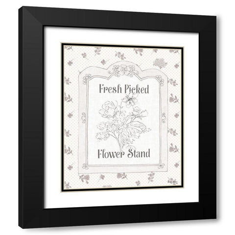 Peaceful Petals IV Neutral Black Modern Wood Framed Art Print with Double Matting by Grove, Beth