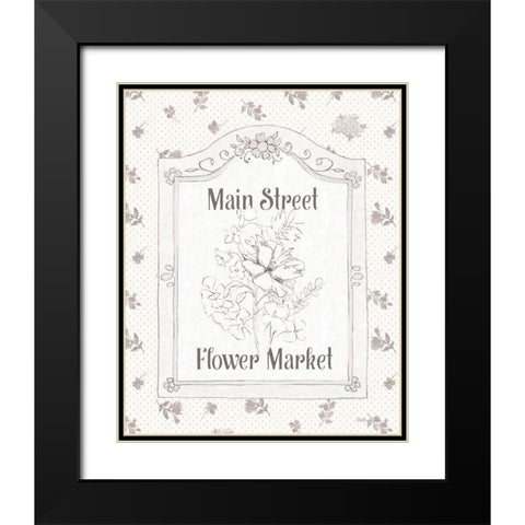 Peaceful Petals V Neutral Black Modern Wood Framed Art Print with Double Matting by Grove, Beth