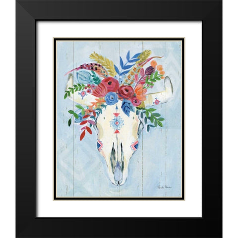 Cowgirl I Black Modern Wood Framed Art Print with Double Matting by Zaman, Farida