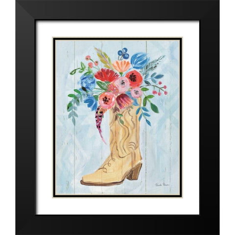 Cowgirl II Black Modern Wood Framed Art Print with Double Matting by Zaman, Farida