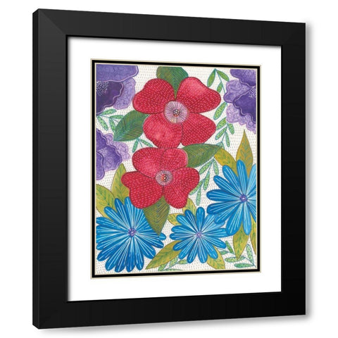 Joyful I Black Modern Wood Framed Art Print with Double Matting by Prahl, Courtney
