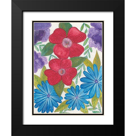 Joyful I Black Modern Wood Framed Art Print with Double Matting by Prahl, Courtney