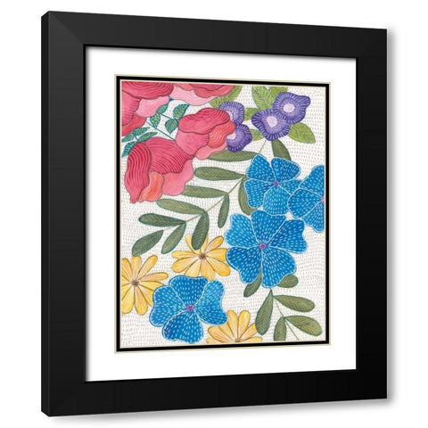 Joyful II Black Modern Wood Framed Art Print with Double Matting by Prahl, Courtney