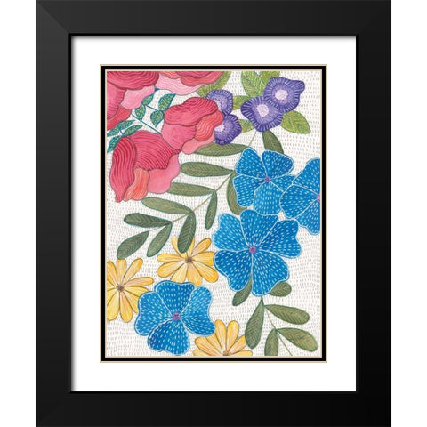 Joyful II Black Modern Wood Framed Art Print with Double Matting by Prahl, Courtney