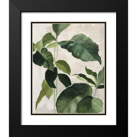 Tropical Study II Black Modern Wood Framed Art Print with Double Matting by Purinton, Julia