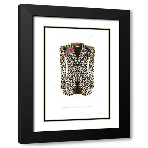 On the Wild Side II Black Modern Wood Framed Art Print with Double Matting by Charro, Mercedes Lopez