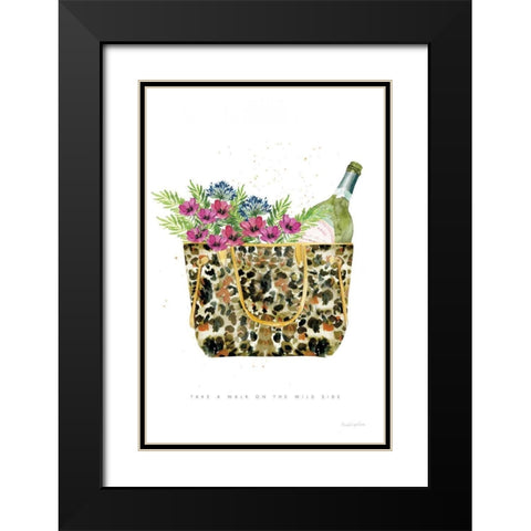 On the Wild Side IV Black Modern Wood Framed Art Print with Double Matting by Charro, Mercedes Lopez