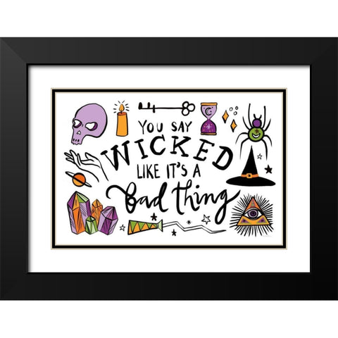 Spell Bound I Black Modern Wood Framed Art Print with Double Matting by Zaman, Farida
