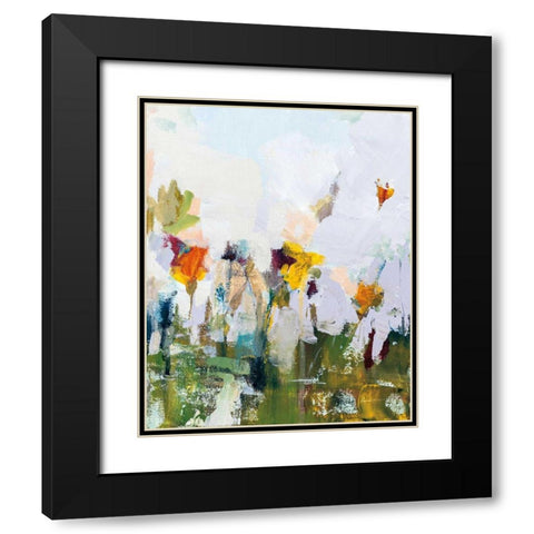 Spontaneous Summer I Black Modern Wood Framed Art Print with Double Matting by Munger, Pamela