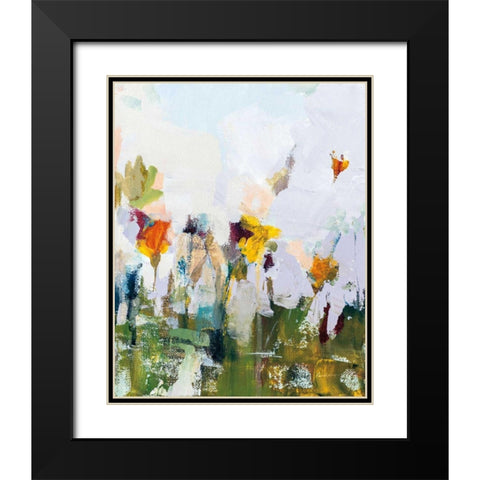 Spontaneous Summer I Black Modern Wood Framed Art Print with Double Matting by Munger, Pamela