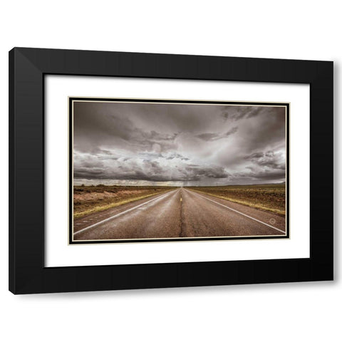 Into The Storm Black Modern Wood Framed Art Print with Double Matting by Larson, Nathan