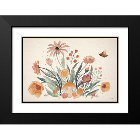 Cottage Botanical I Black Modern Wood Framed Art Print with Double Matting by Penner, Janelle