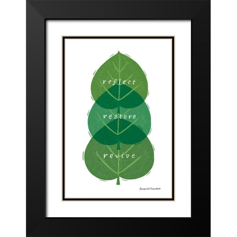 Nature Sanctuary V Black Modern Wood Framed Art Print with Double Matting by Snowdon, Alexandra