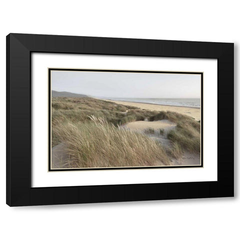 Oregon Dunes Black Modern Wood Framed Art Print with Double Matting by Majchrowicz, Alan