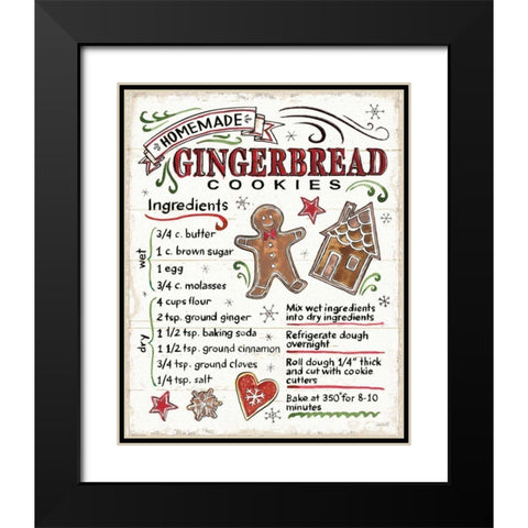 Christmas Treats VI Black Modern Wood Framed Art Print with Double Matting by Tavoletti, Anne