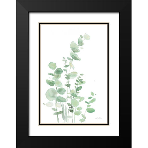 Eucalyptus I Black Modern Wood Framed Art Print with Double Matting by Pete, Katrina