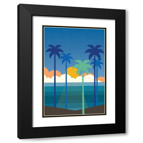 Buena Vista No Words Black Modern Wood Framed Art Print with Double Matting by Wild Apple Portfolio