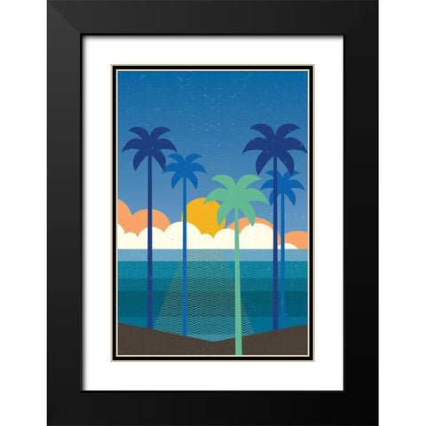 Buena Vista No Words Black Modern Wood Framed Art Print with Double Matting by Wild Apple Portfolio