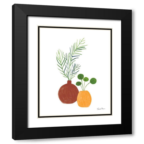Potted I Fall Black Modern Wood Framed Art Print with Double Matting by Zaman, Farida