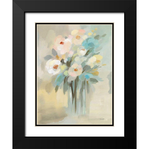 Love Message Black Modern Wood Framed Art Print with Double Matting by Vassileva, Silvia