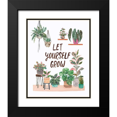 Jungle Home I Black Modern Wood Framed Art Print with Double Matting by Panganiban, Karyn