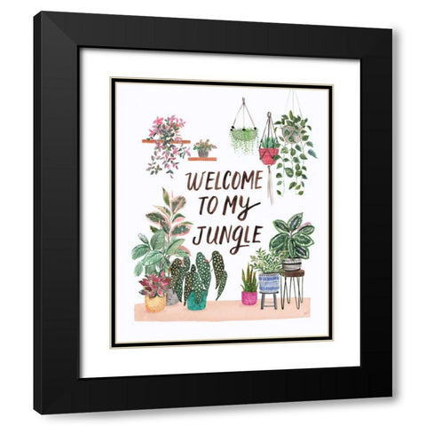 Jungle Home II Black Modern Wood Framed Art Print with Double Matting by Panganiban, Karyn