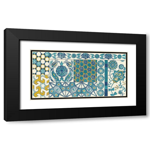 Turkish Tiles Exotic I Black Modern Wood Framed Art Print with Double Matting by Lovell, Kathrine