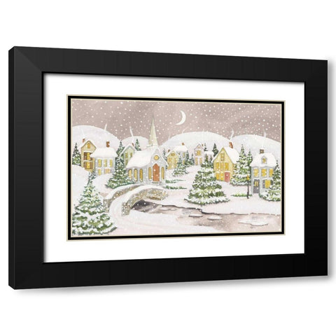 All is Calm All is Bright Light Black Modern Wood Framed Art Print with Double Matting by McKenna, Kathleen Parr