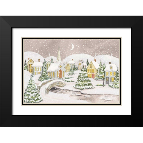 All is Calm All is Bright Light Black Modern Wood Framed Art Print with Double Matting by McKenna, Kathleen Parr