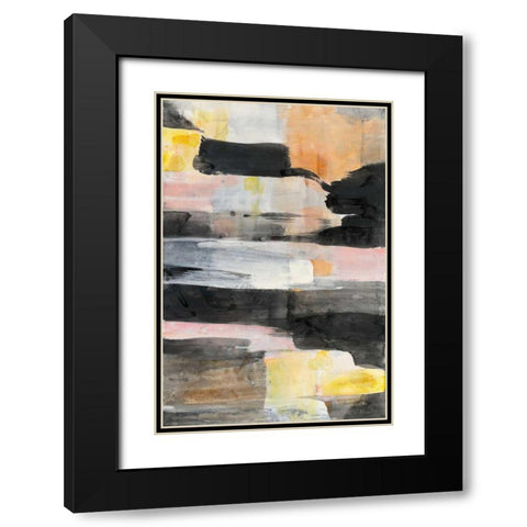 Break of Day Black Modern Wood Framed Art Print with Double Matting by Hristova, Albena