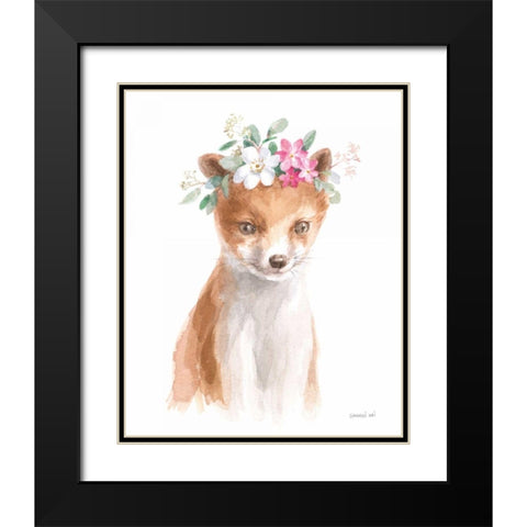 Wild for Flowers III Black Modern Wood Framed Art Print with Double Matting by Nai, Danhui