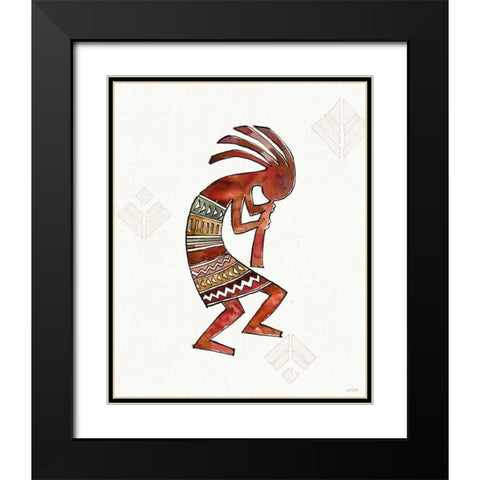 Southwest Flair II Black Modern Wood Framed Art Print with Double Matting by Tavoletti, Anne