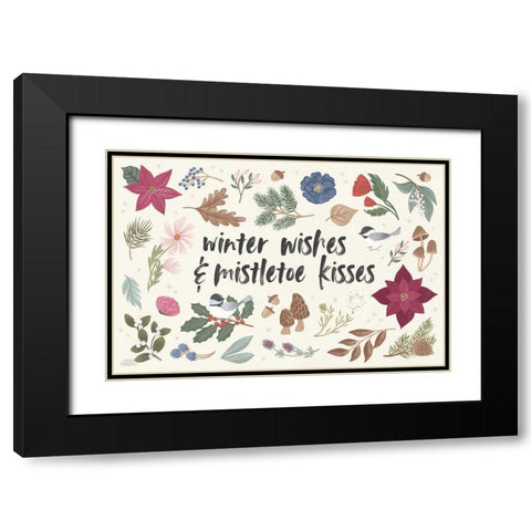 Winter Spirit I Black Modern Wood Framed Art Print with Double Matting by Marshall, Laura