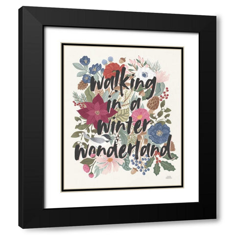 Winter Spirit VII Black Modern Wood Framed Art Print with Double Matting by Marshall, Laura