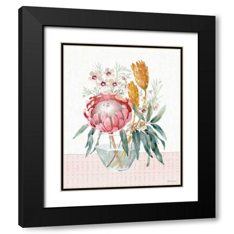 Petal Passion V Black Modern Wood Framed Art Print with Double Matting by Grove, Beth