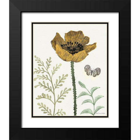 Springtime II Warm Black Modern Wood Framed Art Print with Double Matting by Miller, Sara Zieve