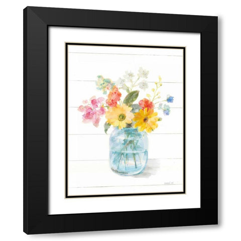 Homegrown Summer IV Black Modern Wood Framed Art Print with Double Matting by Nai, Danhui